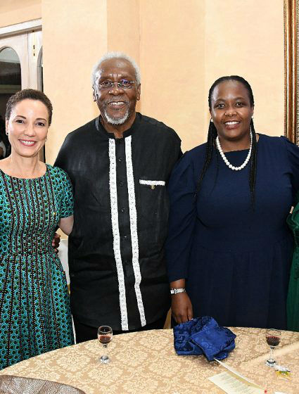 Light Moment with Former Prime Minister of Jamaica the Most Honourable P.J. Patterson